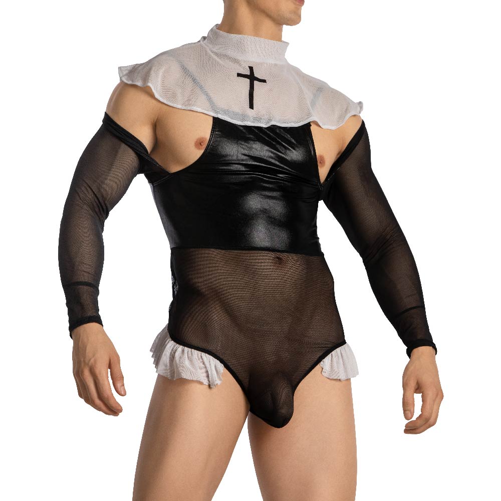 Secret Male Sexy Nun Costume for Men SMT003