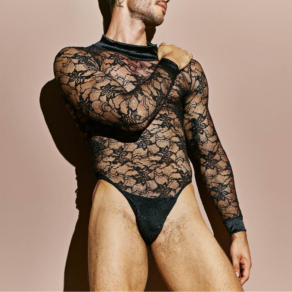 Secret Male Men's Lingerie Sexy Bodysuit SMV008