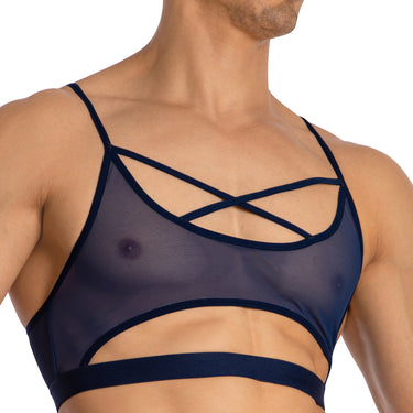 Secret Male SMA029 See Through Cross Strap Tops - Erogenos