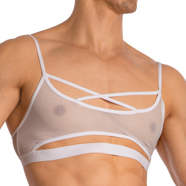 Secret Male SMA029 See Through Cross Strap Tops - Erogenos